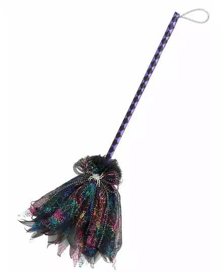 Balai de sorcière métallisé 80cm adulte