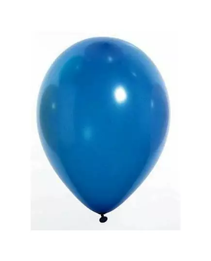 100 Ballons bleus métallisés 29 cm