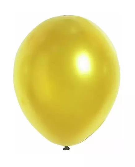 Goudkleurige metallieken ballonnen van 29 cm.