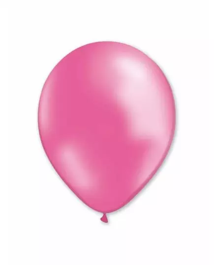100 Ballons roses métallisés 29 cm