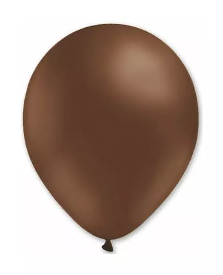 100 bruine ballonnen van 27 cm