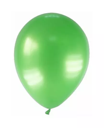 12 gemetalliseerde groene ballonnen