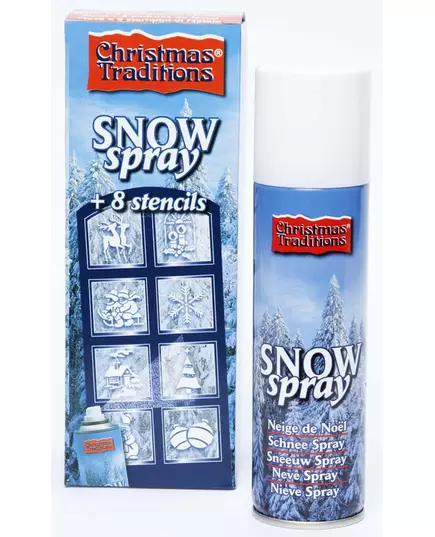 Sneeuw spuitbus met sjabloon voor Kerst