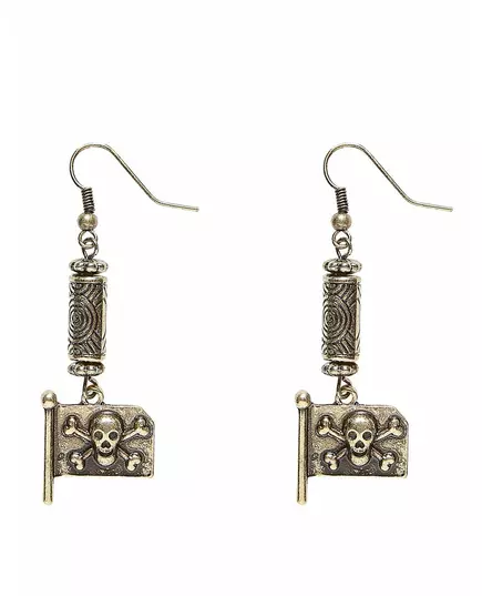 Boucles d'oreilles drapeau de pirate adulte