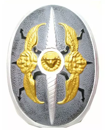 Bouclier ailes d'ange plastique 60 x 40 cm