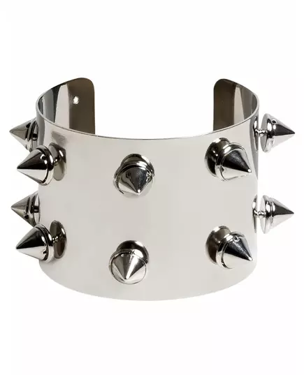 Bracelet en métal punk argenté adulte
