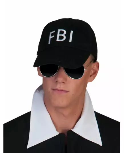 Zwarte FBI pet voor volwassenen