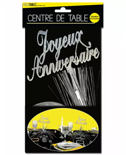 Centre de table Joyeux Anniversaire
