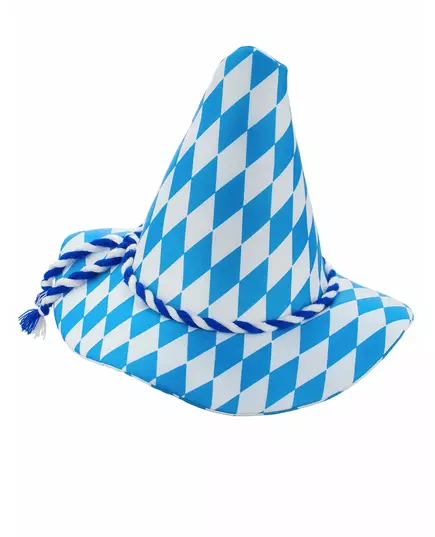 Chapeau Bavarois bleu et blanc adulte