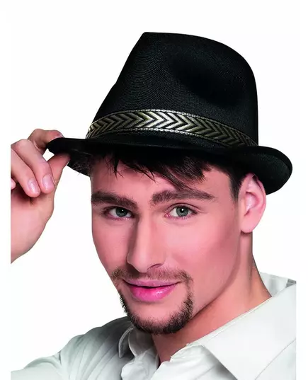 Chapeau borsalino trilby noir adulte