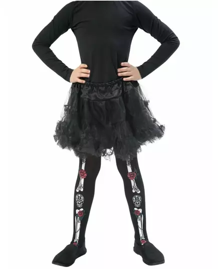 Collants squelette enfant Dia de los muertos