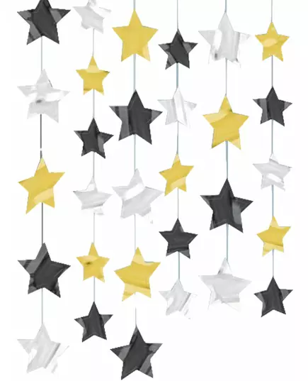 Set sterren decoraties