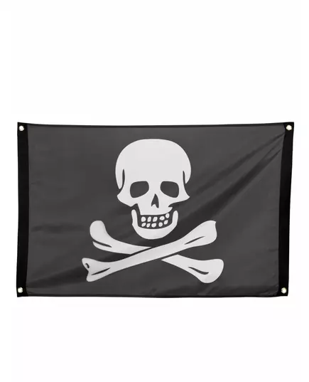 Zwart piraten vlag met doodskop