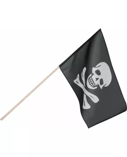 Drapeau de pirate  sur tige 45 x 30 cm