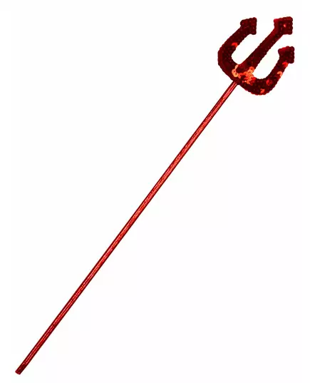 Fourche de diable rouge à sequins adulte et enfant