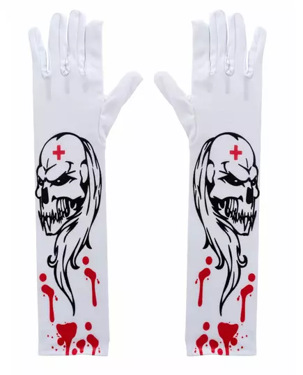 Bloederige zombie handschoenen volwassene