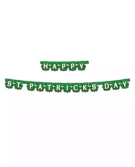 Guirlande Happy St. Patrick's Day verte 2 m