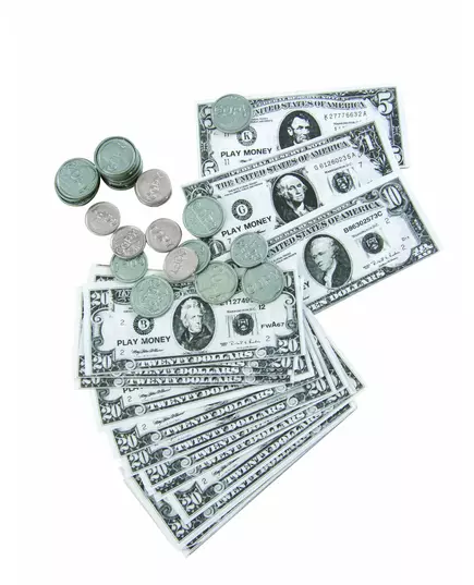Dollar biljetten en munten