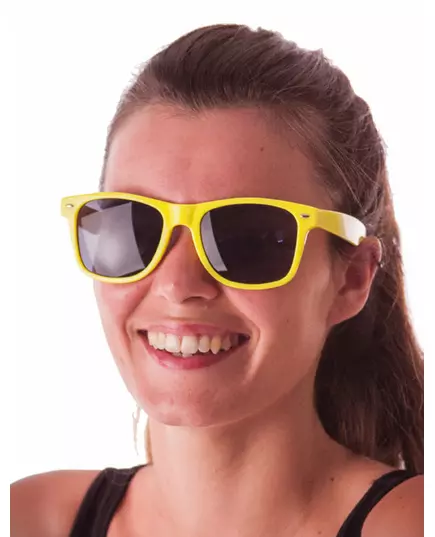 Lunettes blues fluo jaune adulte