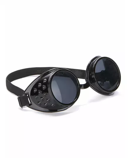 Lunettes noires de biker plastique adulte