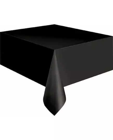 Zwart plastic tafelkleed