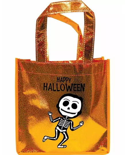 Sac à paillettes orange squelette