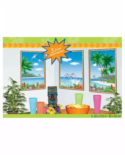 Décorations murales île paradisiaque