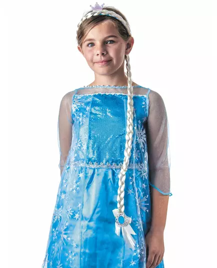 Serre-tête tresse princesse des glaces enfant