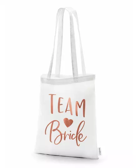 Tote bag Team Bride blanc 42 x 39 cm