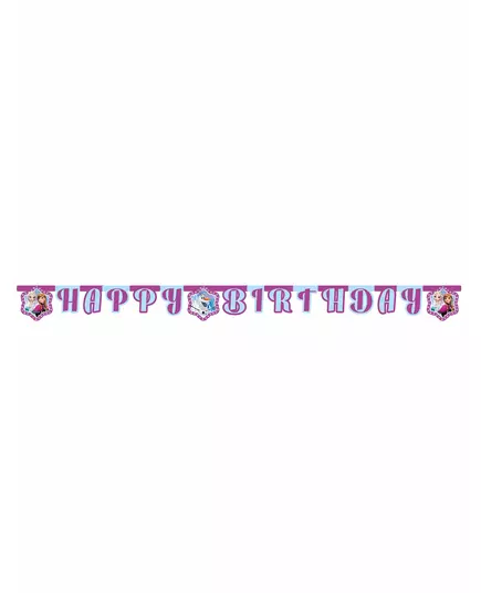 Guirlande Happy Birthday La Reine des Neiges Flocons™ 2,10 m