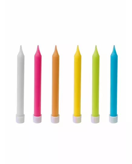 10 gekleurde verjaardagskaarsjes