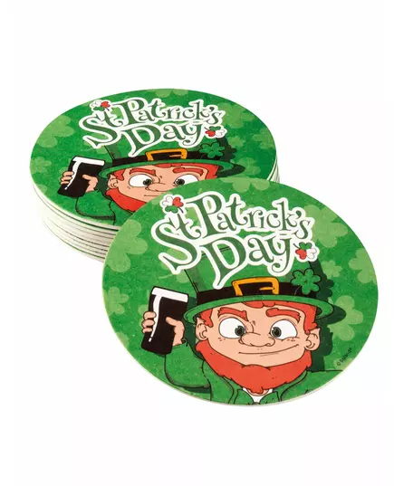 10 Dessous de verre 10 cm Saint Patrick