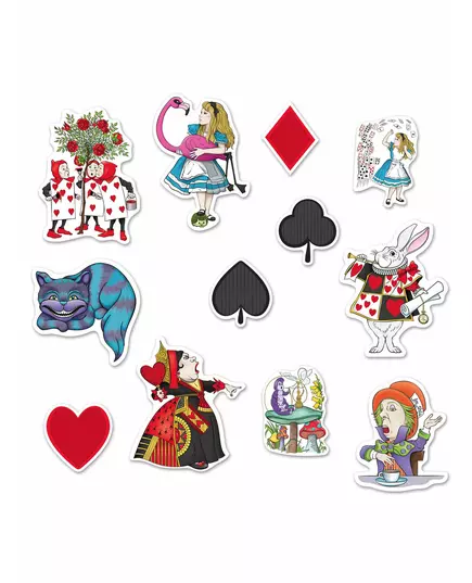12 Alice in magieland decoraties