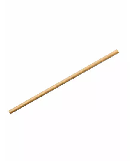 20 Pailles en carton de couleur kraft 20 cm