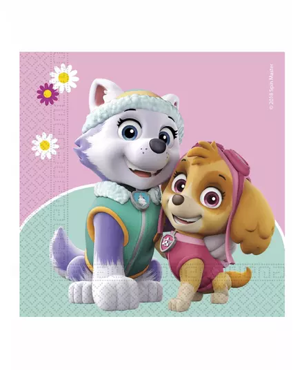 20 papieren Stella & Everest Paw Patrol™ servetten