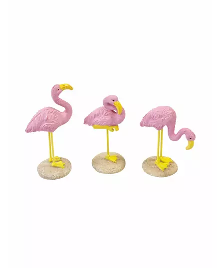 1 roze flamingo van kunsthars