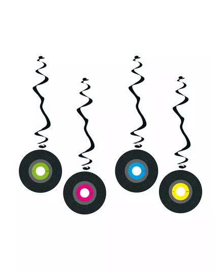 4 vinyl spiraaldecoraties