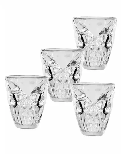 4 Verres à shot tête de mort 50 ml