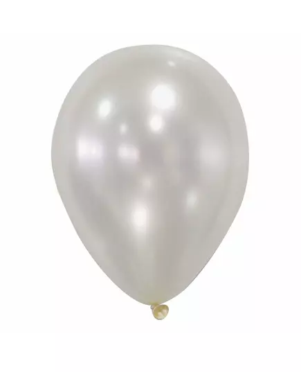 50 ballons ivoires métallisés 30 cm