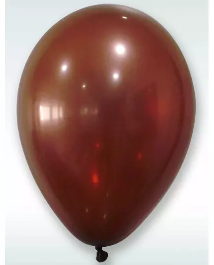 50 Ballons marron métallisés 30 cm