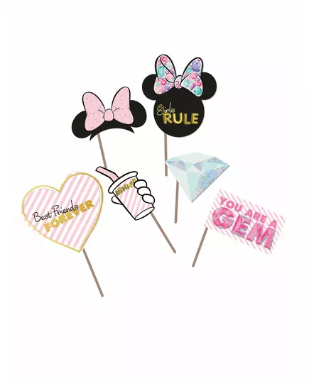 6 premium Minnie™ photobooth accessoires