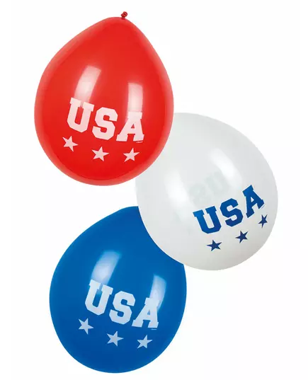 6 Ballons USA 25 cm