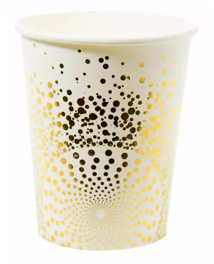 6 Gobelets dorés luxe 250 ml
