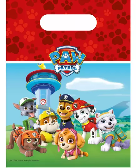 6 rode Paw Patrol™ feestzakjes