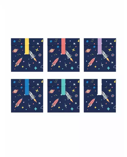 6 papieren space adventure cadeauzakjes