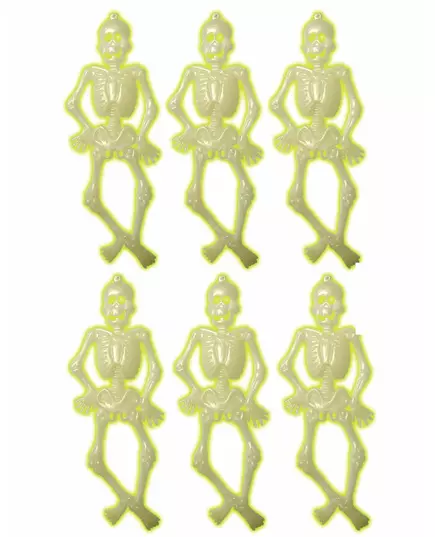 Set fosforescerende skeletten versieringen Halloween