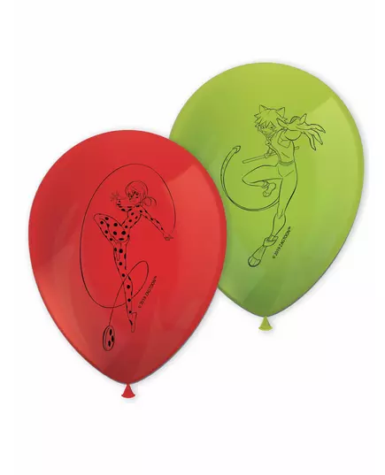 8 latex Miraculous Ladybug™ ballonnen