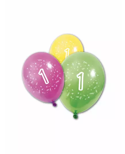 8 verjaardagsballonnen 1 jaar