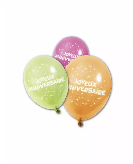 8 Joyeux Anniversaire ballonnen
