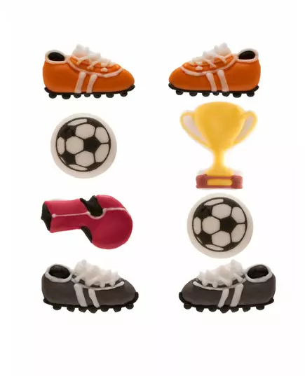 8 Mini Voetbalsuikerfiguren 9 g